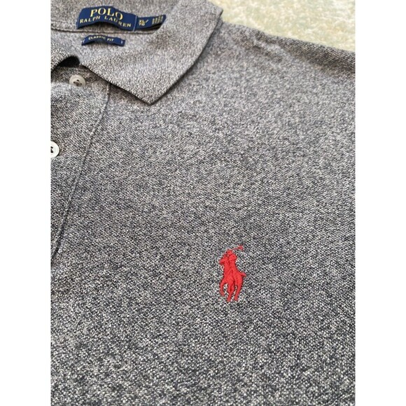 LOT (3) Size XL Polo Ralph Lauren Short Sleeve Shirt Polos Pony Blue Gray - Picture 10 of 14